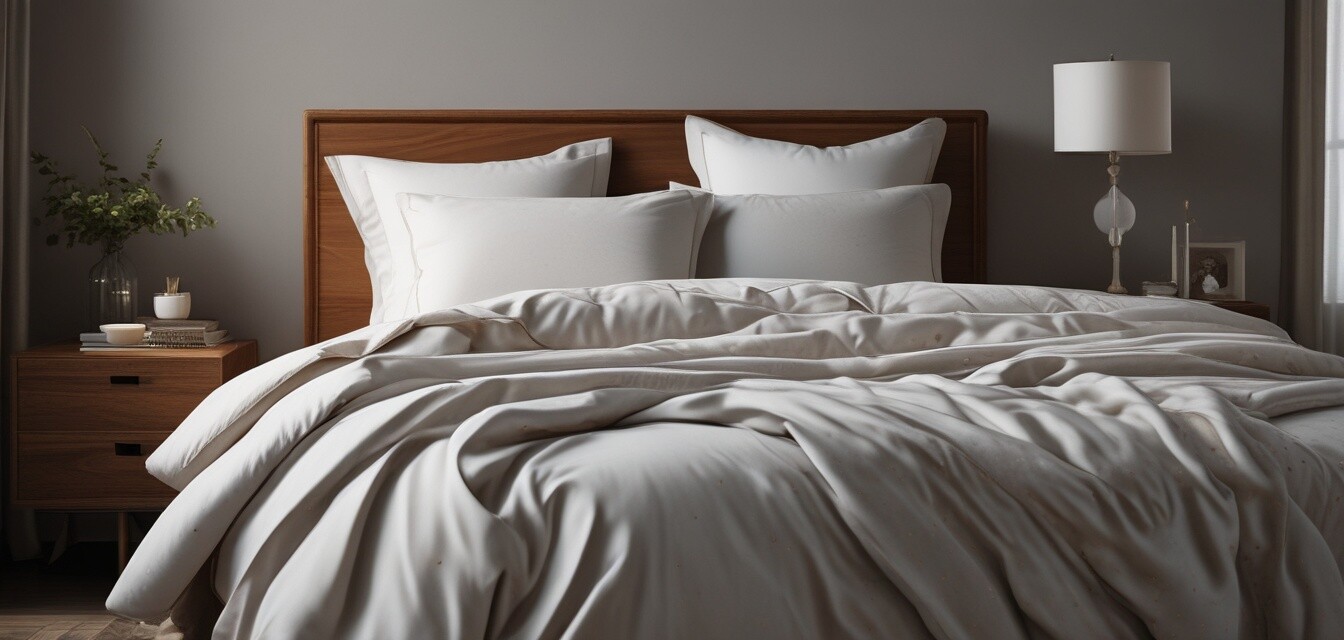 Stylish bedroom with fair trade bedding