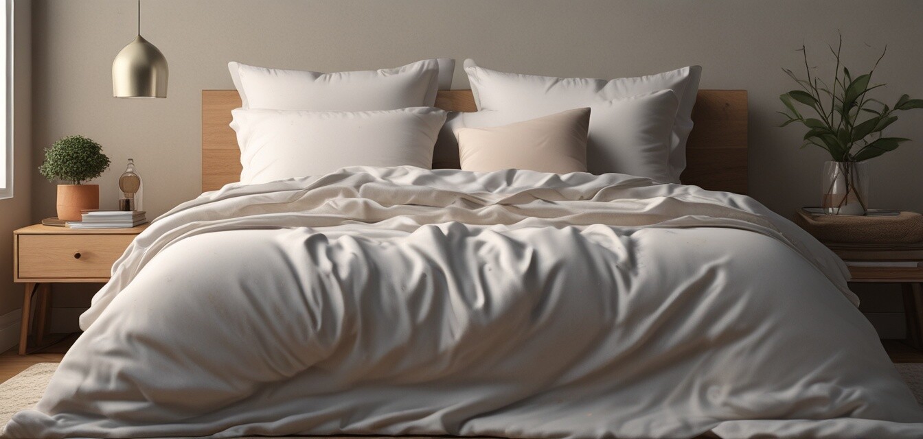 Eco-friendly fair trade bedding on a cozy bed
