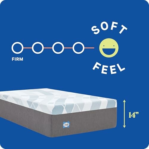 A soft feel mattress with 14-inch height.